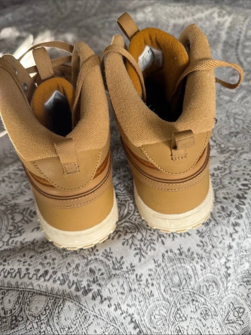 Men's Nike High-Top Casual Sneakers in Wheat